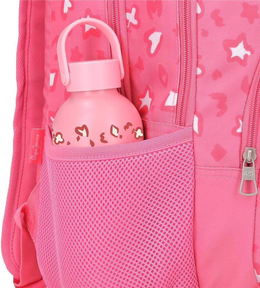 Mochila Evelyn 44cm rosa Pepe Jeans - Imagen 5