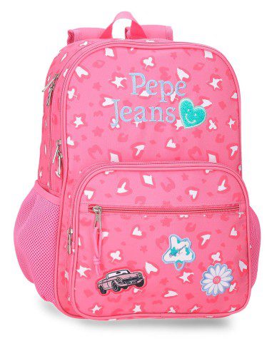 Mochila Evelyn 40cm rosa 2C. Pepe Jeans