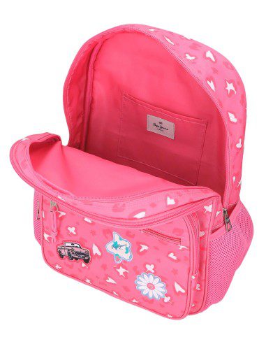 Mochila Evelyn 40cm rosa 2C. Pepe Jeans - Imagen 4