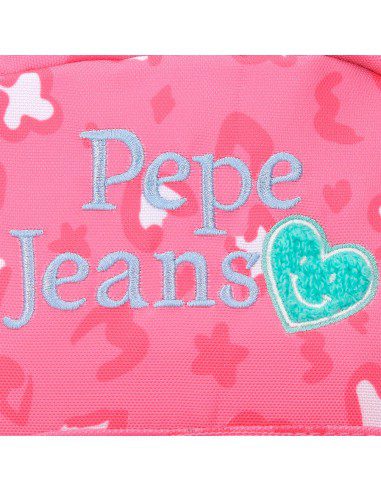 Mochila Evelyn 40cm rosa 2C. Pepe Jeans - Imagen 7