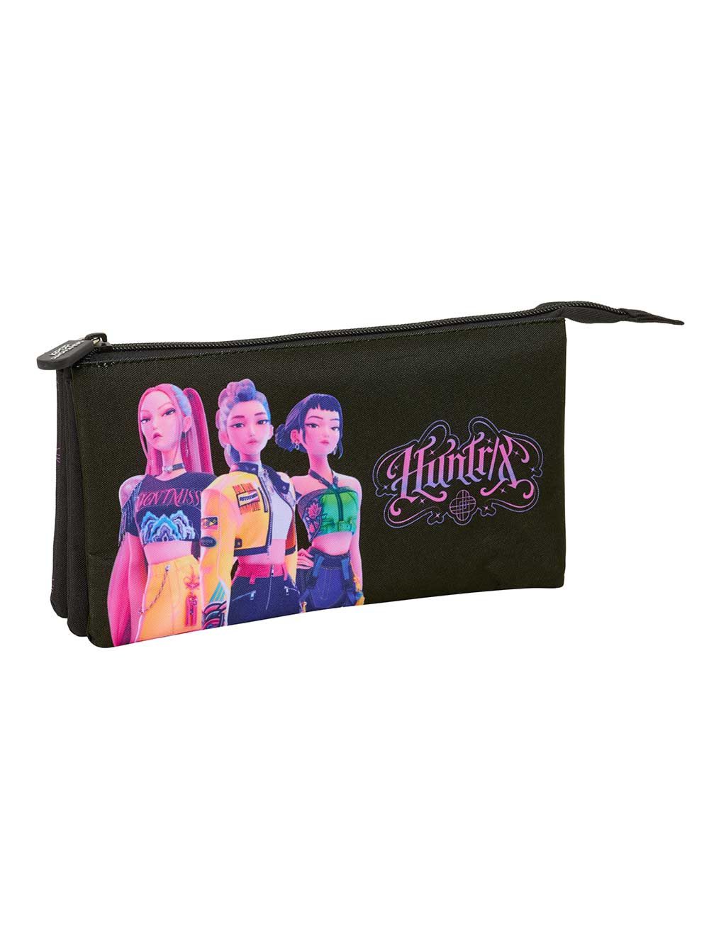 Estuche triple K-Pop DH negro