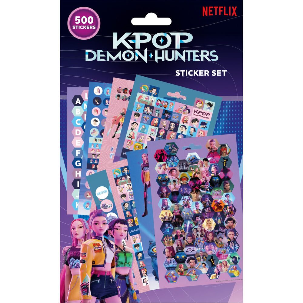 Pegatinas K-Pop Demon Hunters 500pzs