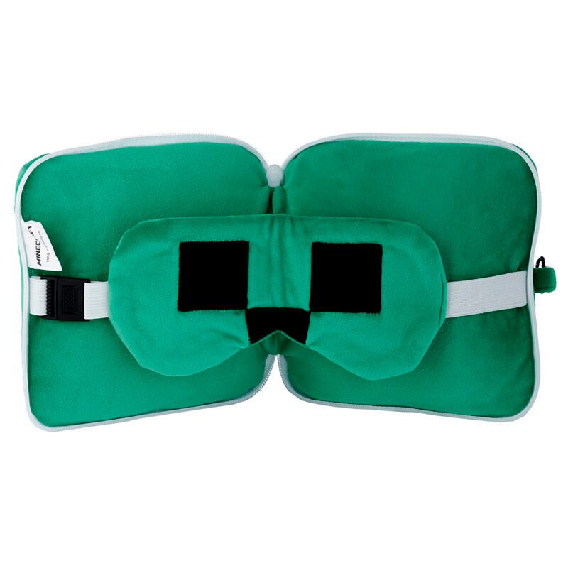 Almohada viaje antifaz Creeper Minecraft relaxeazz - Imagen 2