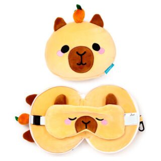 Almohada viaje antifaz Capibara relaxeazzz duke