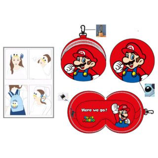 Almohada viaje antifaz Super Mario